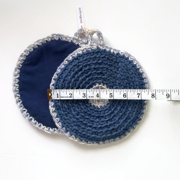 Crochet Pot Holders, Kitchen Decor, Crochet Gift Under 15, Handmade Potholders - Picture 8 of 8